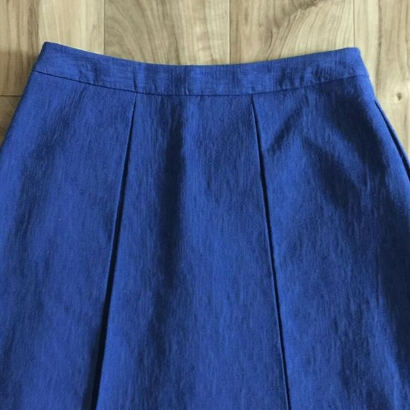 NEW Brooks Brothers Blue Box Pleated Skirt Size 6 Women Lined Pockets Preppy - Picture 6 of 8